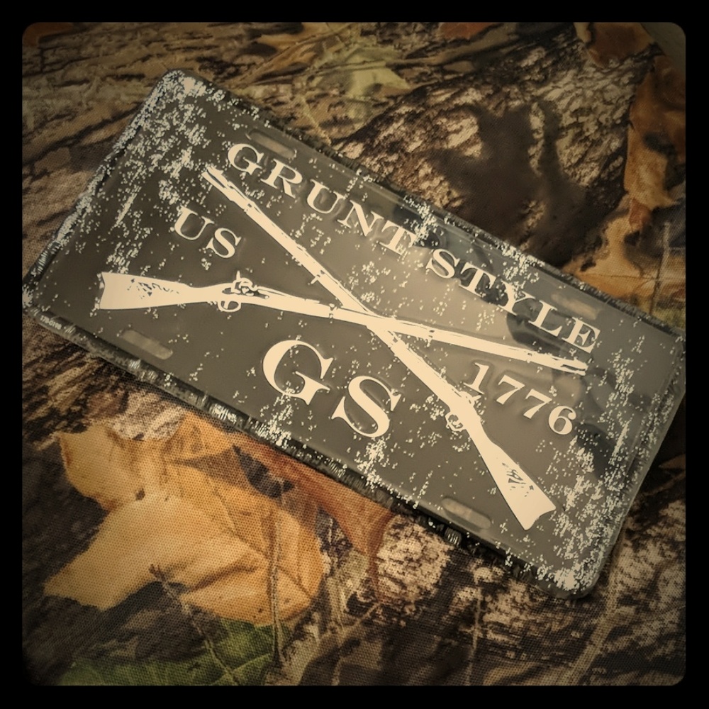 Grunt Style Licence Plate
